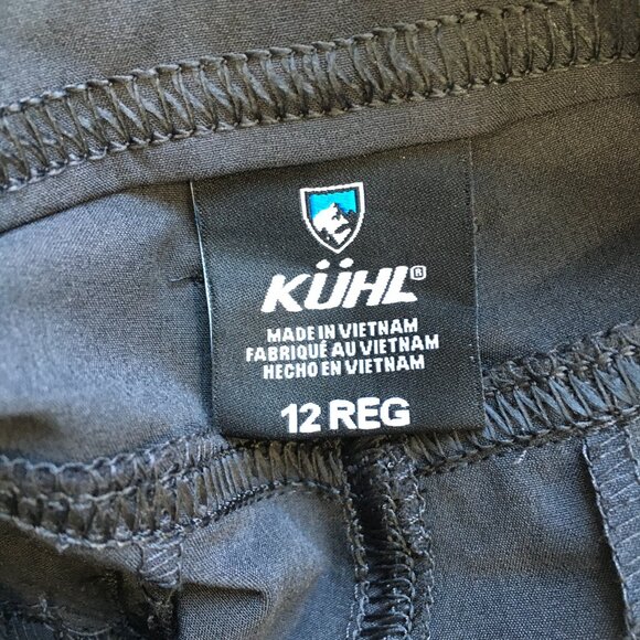 KUHL Dark Gray Adjustable Leg Flap Pockets Drawstring Waist Hiking Active Pant - Picture 2 of 16